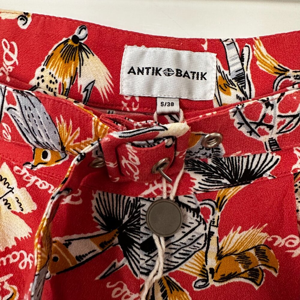 ANTIK BATIK Hilo Belted Crepe de Chine Shorts Small/Size EU 38 - Picture 6 of 9